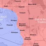 Southwest pottery traditions and technology map