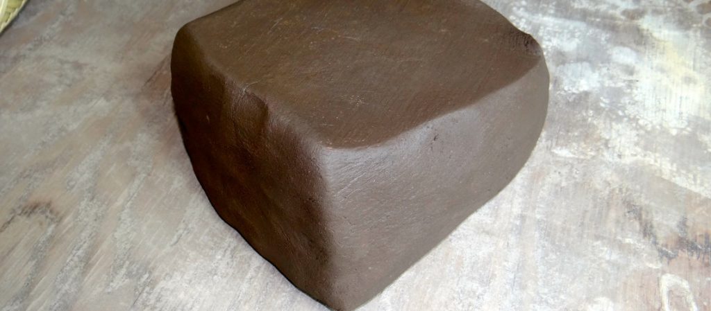 a finished block of native clay