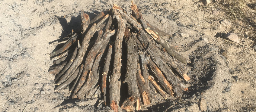 a primitive pottery firing