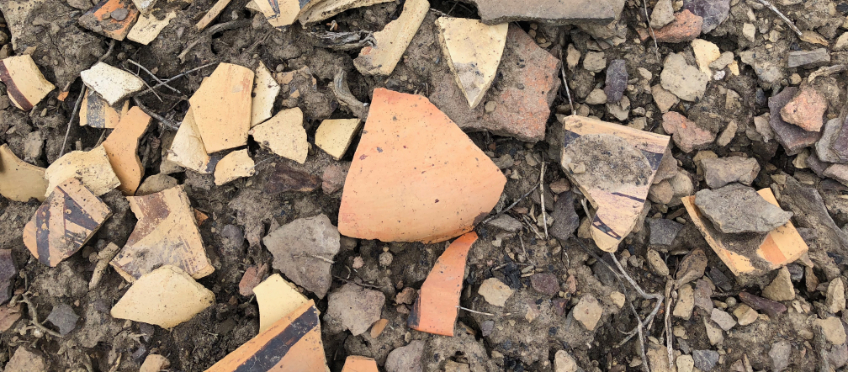 prehistoric Hopi pottery sherds