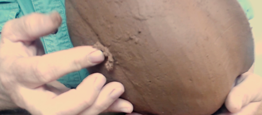 adding clay to a puki mark