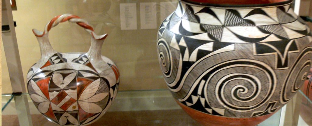 Modern coil pottery from Acoma Pueblo
