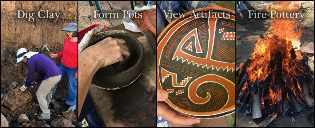 Southwest coil pottery class