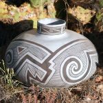 Tularosa black on white olla replica