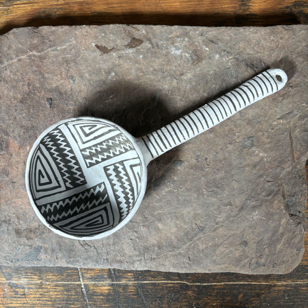 Rattle Handled Ladle - Ancient Pottery