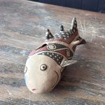 Ramos Polychrome Fish Effigy Pot Replica